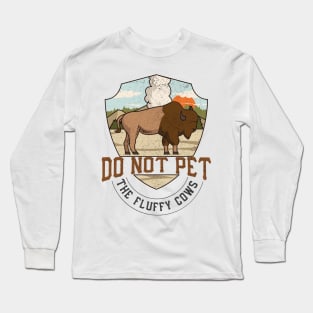 Funny Vintage Look Yellowstone National Park Bison Lover Long Sleeve T-Shirt